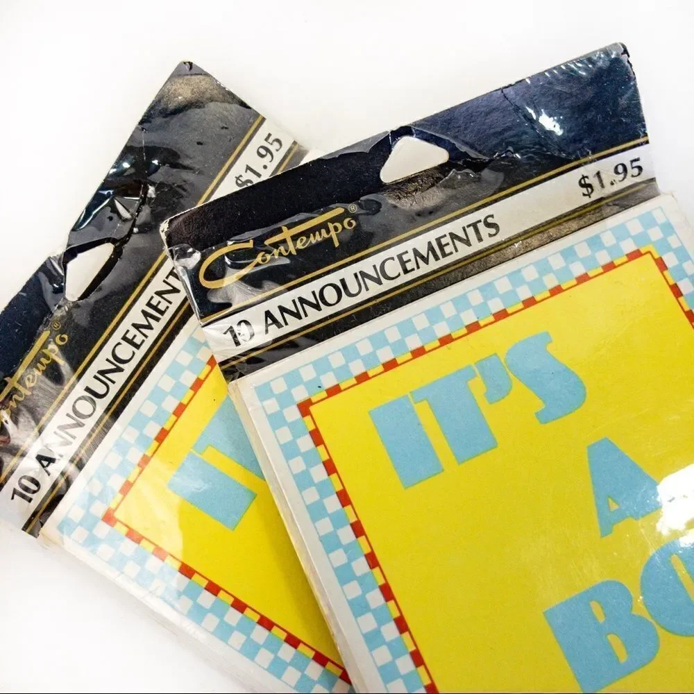 NOS Vintage “It’s a Boy!” Birth Announcements
